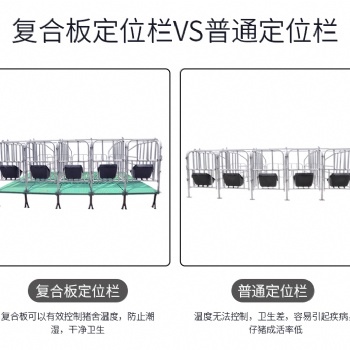 母豬定位欄 限位欄帶漏糞板的安裝方法日常維護