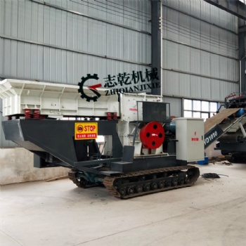 履帶式移動破碎機 時產80噸移動破碎站 建筑垃圾移動破碎篩分車