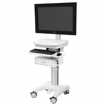 遠程移動工作站電腦一體機臺車護理查房車Mobile Workstation