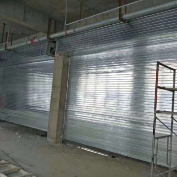 上海工廠倉庫防火卷簾門電動抗風門伸縮門制作安裝