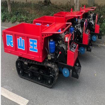 小型履帶運輸車 1.2噸手扶式農用果園山地柴油自卸搬運機