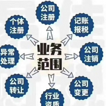 代理記賬，工商稅務變更，解異常，