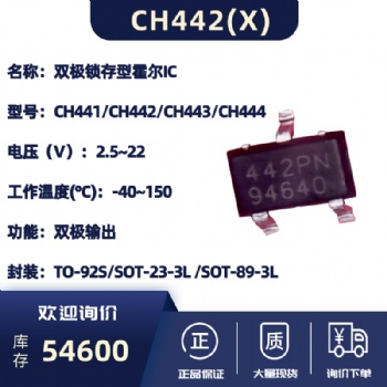 CH441/CH442/CH443/CH444霍爾效應傳感器