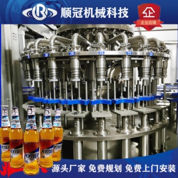 順冠玻璃瓶灌裝機械 含氣飲料生產(chǎn)線 設(shè)備