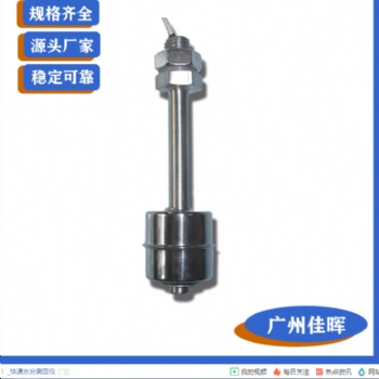 【廣州佳暉】供應(yīng)型號SI-85 不銹鋼浮球液位水位開關(guān)