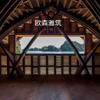 專業設計施工異形竹鋼建筑，竹鋼施工，異形竹藝建筑，建造異形竹藝咖啡廳