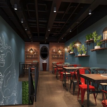 巴南區李家沱餐廳裝修，火鍋店裝潢設計，餐廳飯店裝飾裝修