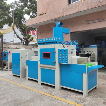 自動(dòng)噴砂機(jī)鋁壓鑄件噴砂機(jī)浙江嘉興平面輸送式噴砂機(jī)廠家