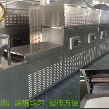 隧道式大米微波烘焙熟化設備廠家