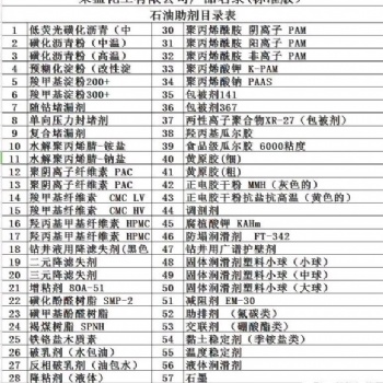 專業(yè)生產(chǎn)銷售及高價回收各種泥漿材料，水處理劑，庫存清倉過期化工原料