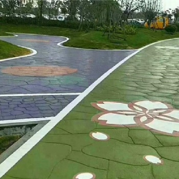平頂山彩色混凝土壓花地坪