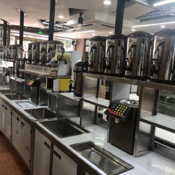 龍崗坪山奶茶設備不銹鋼水吧操作臺益禾堂同款