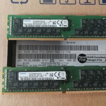 M394K40CB2-CTD三星原裝32G 2RX4 2666V RDIMM內存