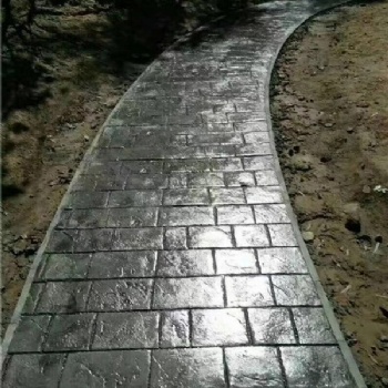 梅州學校壓花地坪強度高耐磨性高施工快