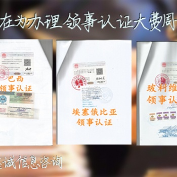 河南安道爾領事館雙認證