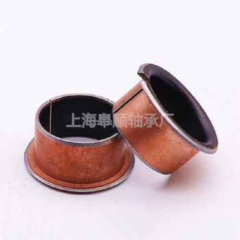 復合銅套加工定做 SF-1翻邊無油銅襯套軸承 耐磨自潤滑動軸套