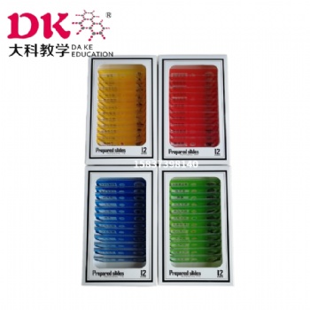 廠家批發(fā)塑料生物切片套裝 四色+混合塑料套裝 兒童科普生物切片 顯微鏡配件