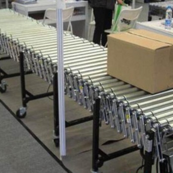 柔性伸縮式滾筒輸送機-河南渲瀚榮譽出品