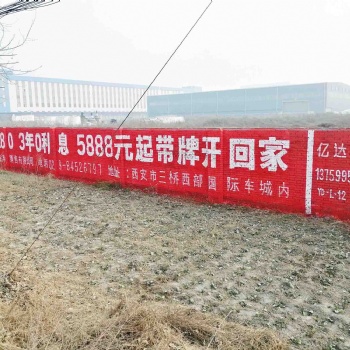 禮泉縣墻體噴繪廣告億達(dá)覆蓋50多萬重點鄉(xiāng)鎮(zhèn)