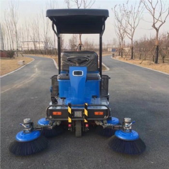 全封閉電動掃路車 電動駕駛式掃地機 宏園環(huán)衛(wèi) 物業(yè)工廠用駕駛式掃地車