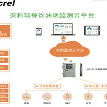 安科瑞油煙監測平臺廠家-在線監測