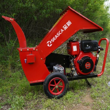 汽油碎枝機樹枝秸稈電動粉碎機柴油木材樹葉枝條果枝碎木機可移動s1