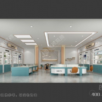 傳統(tǒng)烤漆眼鏡店設(shè)計(jì)效果圖案例