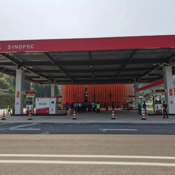 螺栓球加油站網架結構廠家安裝-隆順金屬結構