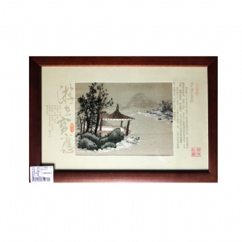 蘇繡亂針繡寶應(yīng)繡繡達(dá)人禮品游在寶應(yīng)蘇繡手工刺繡裝飾掛畫(huà)