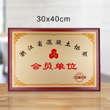 會員單位紀(jì)念品 送給合作伙伴獎牌 授權(quán)牌制作