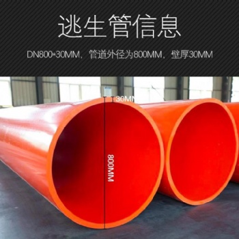 超高分子量聚乙烯DN800隧道逃生管道強度高耐用廠家直發(fā)