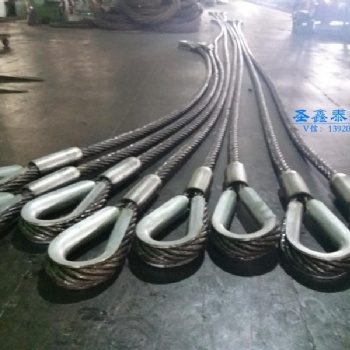 單肢壓制鋼套雞心環索具