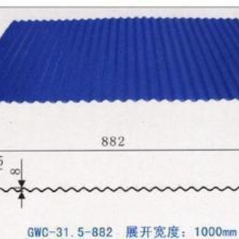新之杰承擔溫州錢倉變電站YX8-31.5-882彩鋼壓型板生產任務
