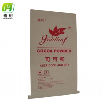 可可粉包裝袋供應25kg紙塑復合袋牛皮紙袋可定制扁平包裝袋