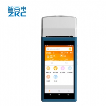廠家5.5寸PDA手持58MM打印WiFi進銷存系統現貨新品支持二次開發