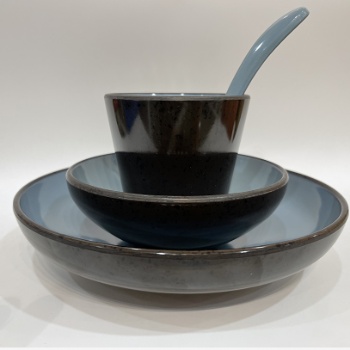 壹粵創(chuàng)意密胺餐具擺臺，杯碗碟擺臺餐具四件套，擺臺原料廠家