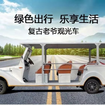 新能源電動觀光車封閉半封閉可定制廠家**全國包郵