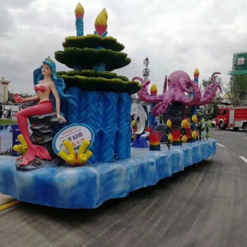 大型花車出租租賃火爆巡游花車租賃夢幻海洋花車展覽價格專業(yè)定制廠家