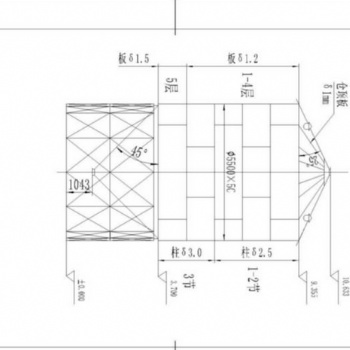 大型鋼板倉的內部結構圖