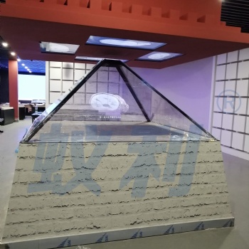 企業(yè)展廳3D全息投影展示柜設計方案，蟻利MR數(shù)字展廳全息影像制作，LED全息展示柜