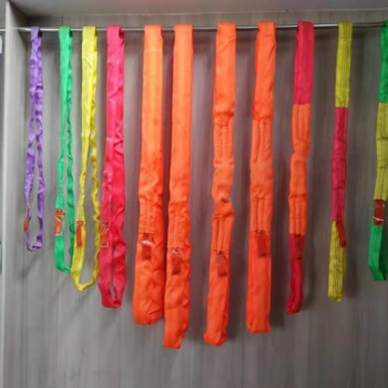 彩色吊裝帶 5T柔性吊裝帶2T*5M彩色扁平吊裝帶