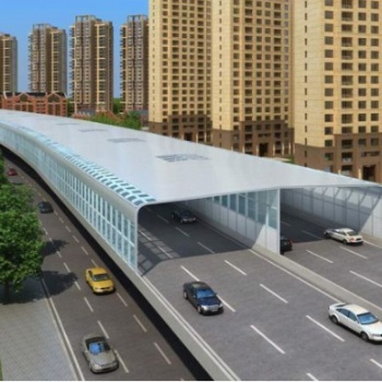 全封閉式聲屏障主要用于城市樓群間道路或需要安靜的地方對道路封閉式隔音