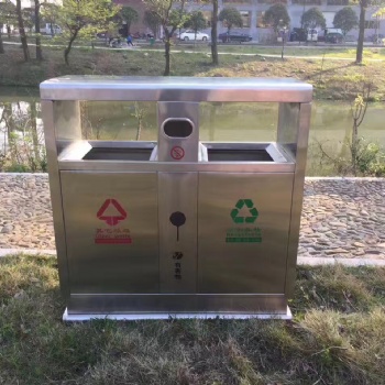 戶外分類不銹鋼垃圾桶公園景區果皮箱小區分類環衛