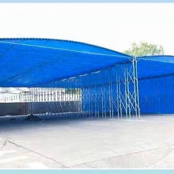 中贊篷業(yè)生產(chǎn)各種陽(yáng)篷雨篷汽車(chē)棚倉(cāng)庫(kù)帳篷系列伸縮式雨棚移動(dòng)雨棚大型折疊篷彩篷