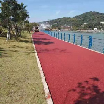 觀瀾公園彩色瀝青施工現(xiàn)場