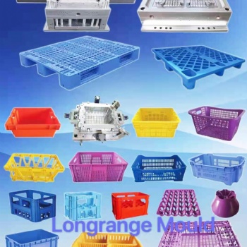 折疊周轉箱模具 果蔬運輸箱模具 注塑模具開模