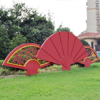 核心價值觀大紅色標識牌二十四字標牌戶外景觀小品雕塑立牌