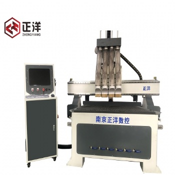 正洋三工序雕刻機 四軸推料雕刻機
