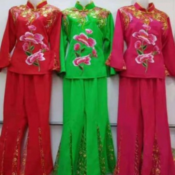 黑龍江秧歌服裝舞蹈服裝廣場舞服裝太極服秧歌用品大鼓小鼓大鑼小鑼011