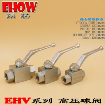 臺灣EHOW銀赫EHV直通高壓球閥 正品 德標BHK內螺紋二通直通碳鋼手動高溫高壓球閥